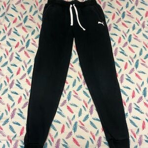 Puma Kids Black Jogger Pants